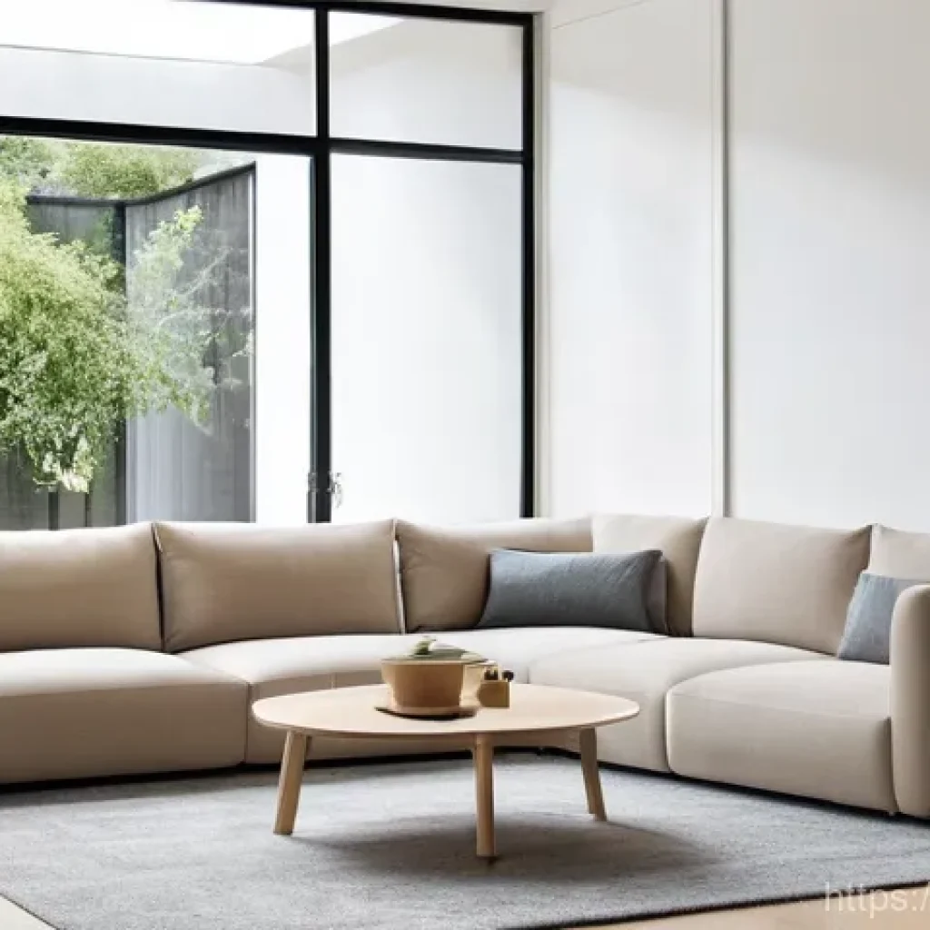 가구디자인과 관련된 추천 도서 - Minimalist and Ergonomic Living Space with Sustainable Modular Furniture**
A bright, airy living ro...