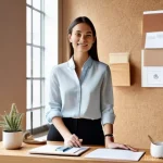 Home 8 가구디자인 신입사원 업무 흐름 - **Prompt 1: The Spark of Creation: A Young Designer's Studio**
A young, enthusiastic furniture d...